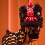 Black lion dancer