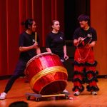 Drummer with Lion Dancers