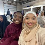 Two students posing for a picture on Eid