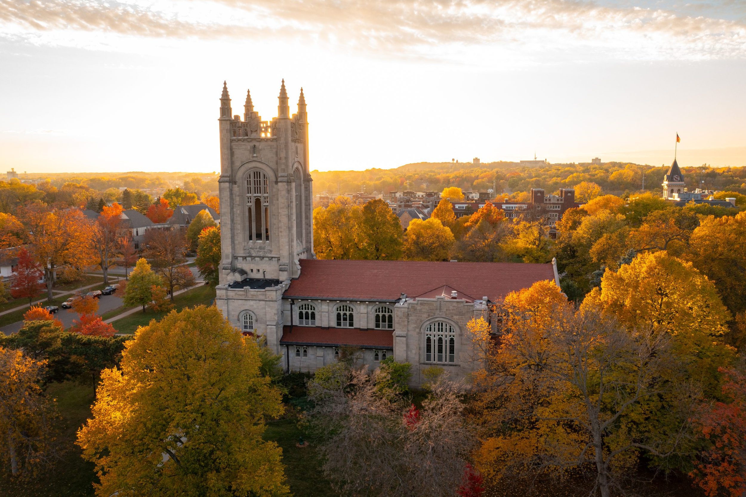 Skinner Memorial Chapel in the Fall