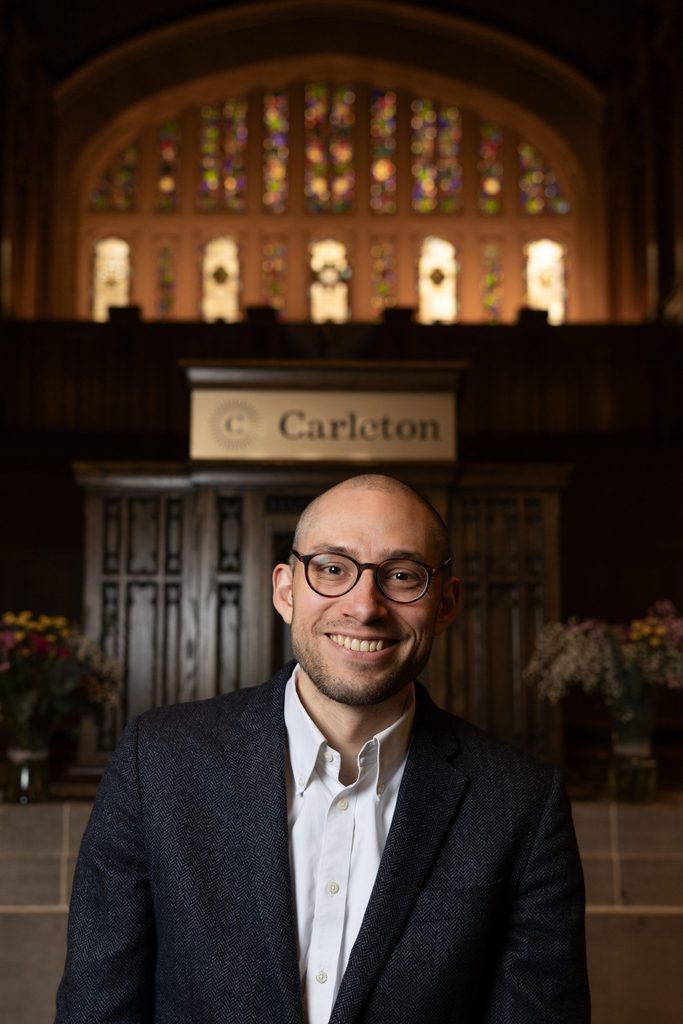 Rev. Schuyler Vogel, College Chaplain in Skinner Memorial Chapel