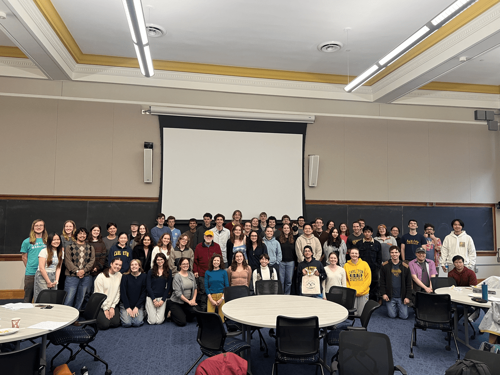 The entire Academic Support Center staff standing together in Weitz 236.