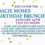 We celebrate the time when Dacie would have been 133 years old!
