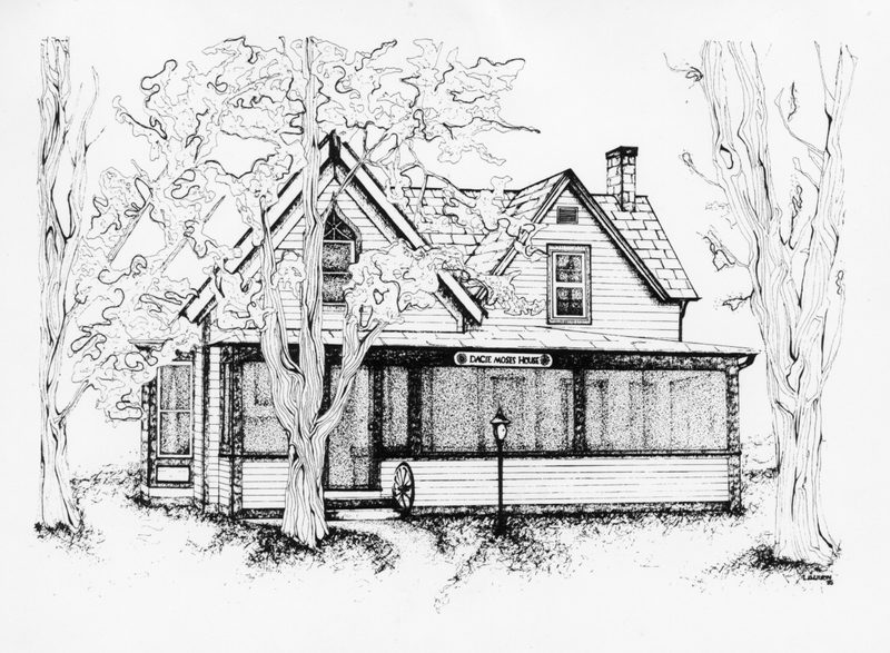 Anyone know who the artist is? We think the drawing was done in the mid-1980s.