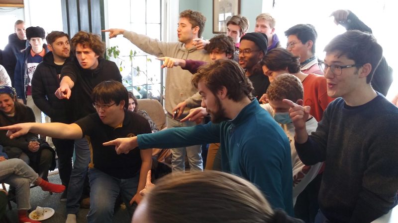 Knights Singing at Dacie's 140th birthday brunch