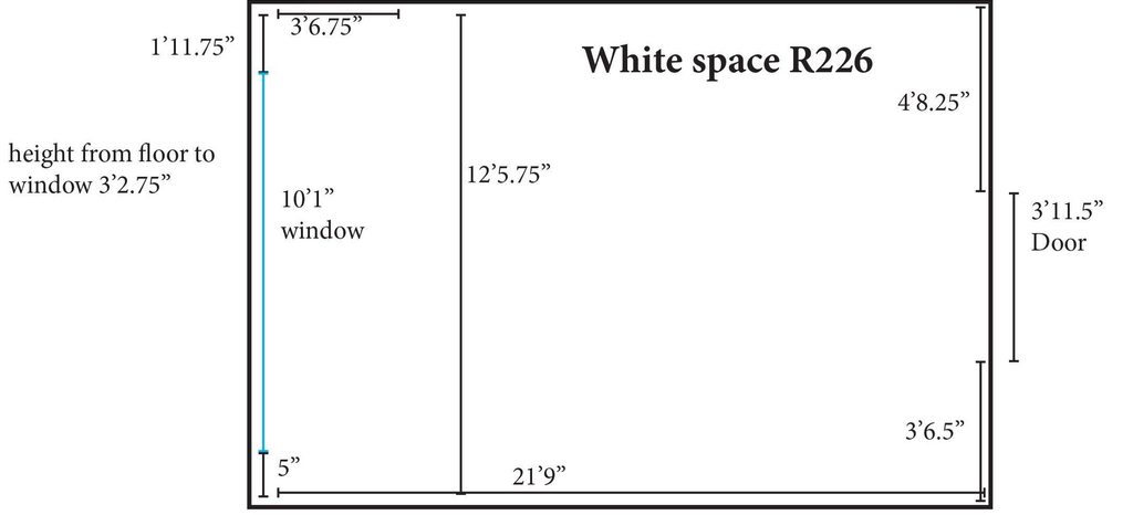 White Space WCC 226 Dimensions