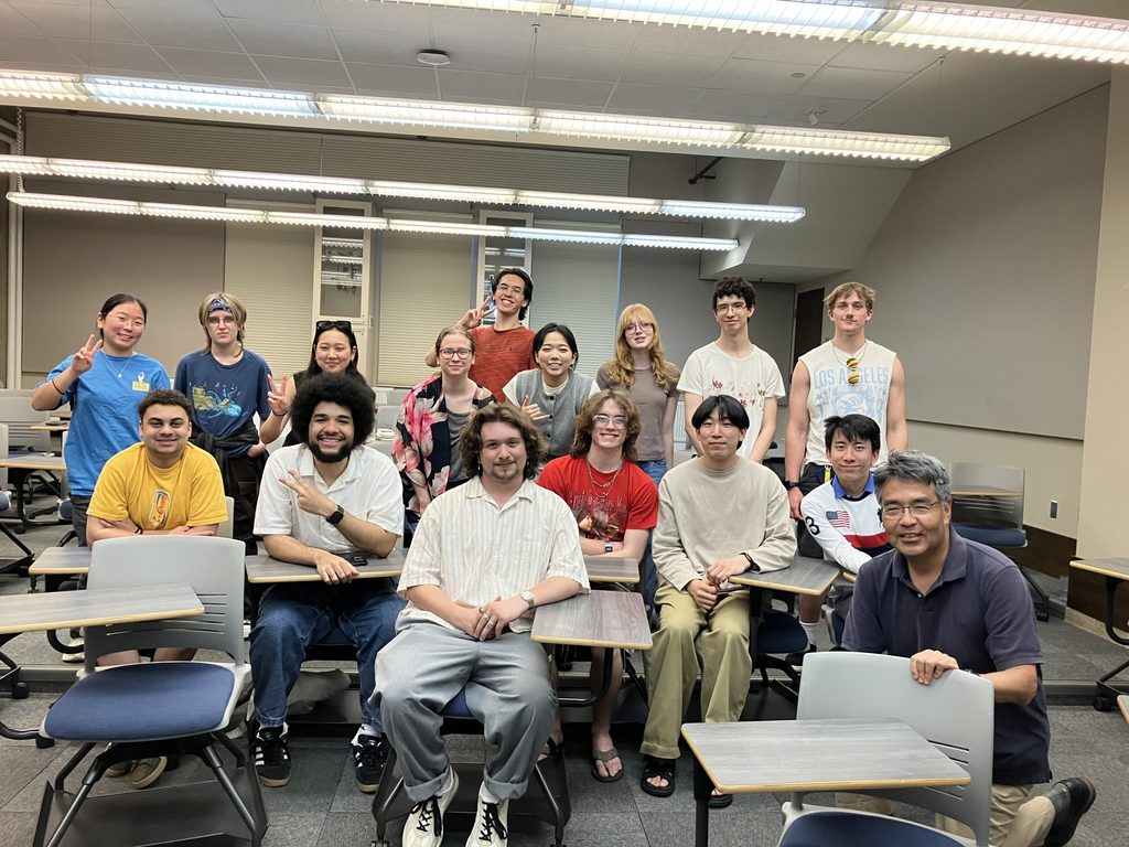 Students and faculty who attended 
Alejo Enriquez-Lynd's Japanese Program Comps
