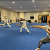 Aikido club/class wooden sword practice.