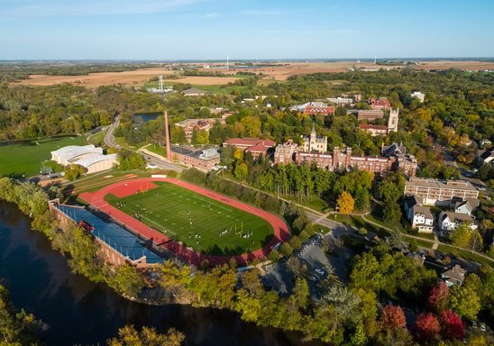 Aerial View of football field