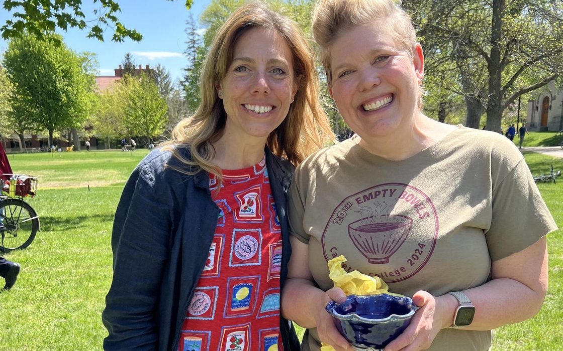 Professor Kelly Connole and Convo speaker Jill Conklin