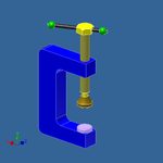 C-Clamp Assembly Model