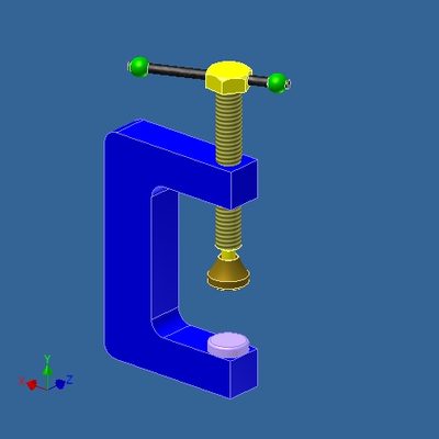 C-Clamp Assembly Model