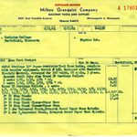 Hardinge Lathe Invoice