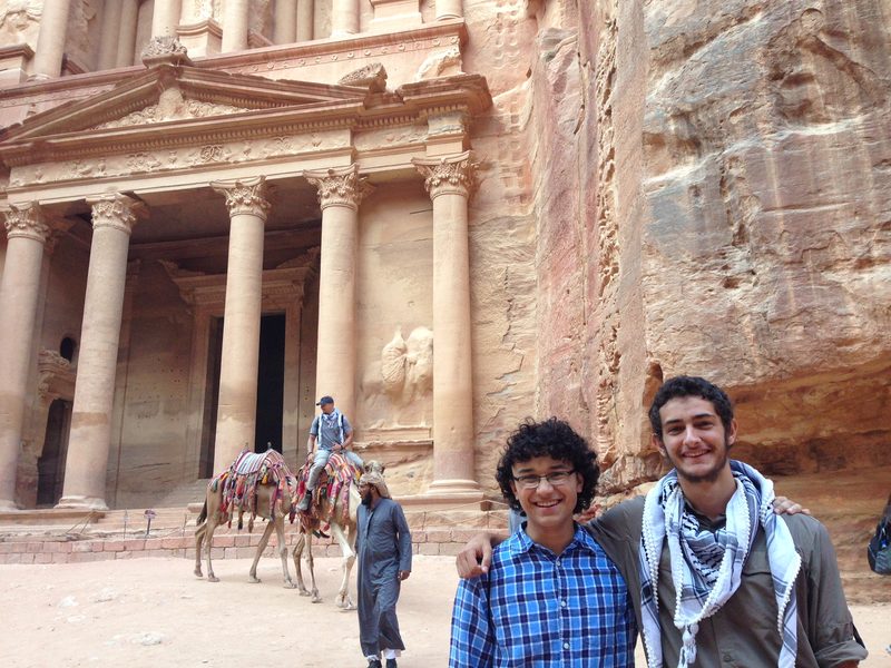 Zayn Saifullah '17 & Owen Solis '17 in Petra, Jordan