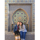Mika Chmielewski '17 (left) posing with a friend during her study abroad in Rabat, Morocco