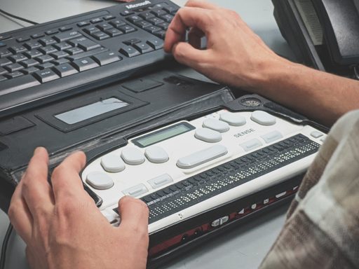 braille writer and keyboard