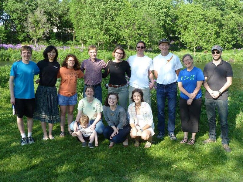 Students and faculty at the Classics picnic.