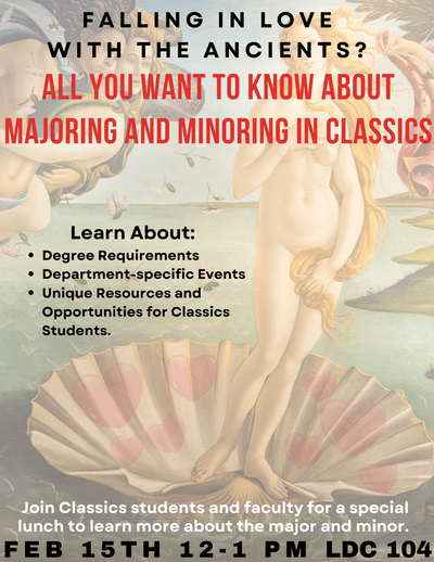 Event flyer, with image of 