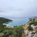aerial view of mycenaean acropolis of kanakia