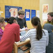 Prairie Creek Elementary students learn about medieval manuscripts
