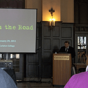 President Poskanzer speaks at the D4D on the Road Conference hosted by Carleton in 2011.