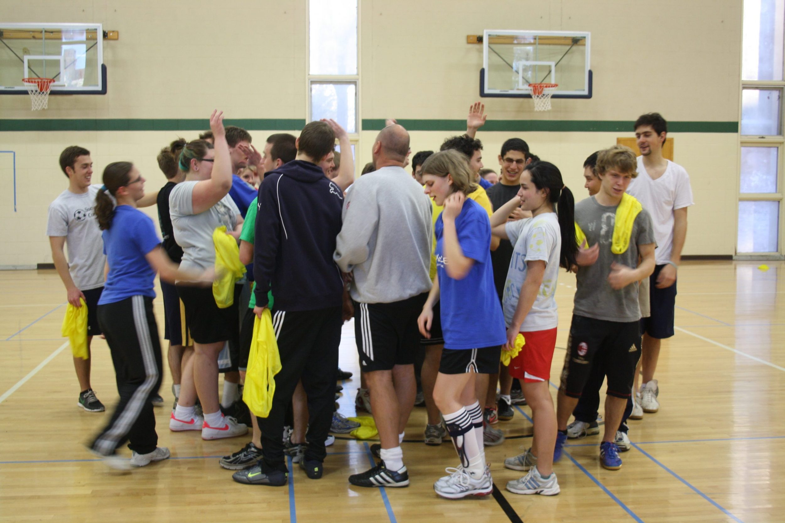 TOPSoccer huddle