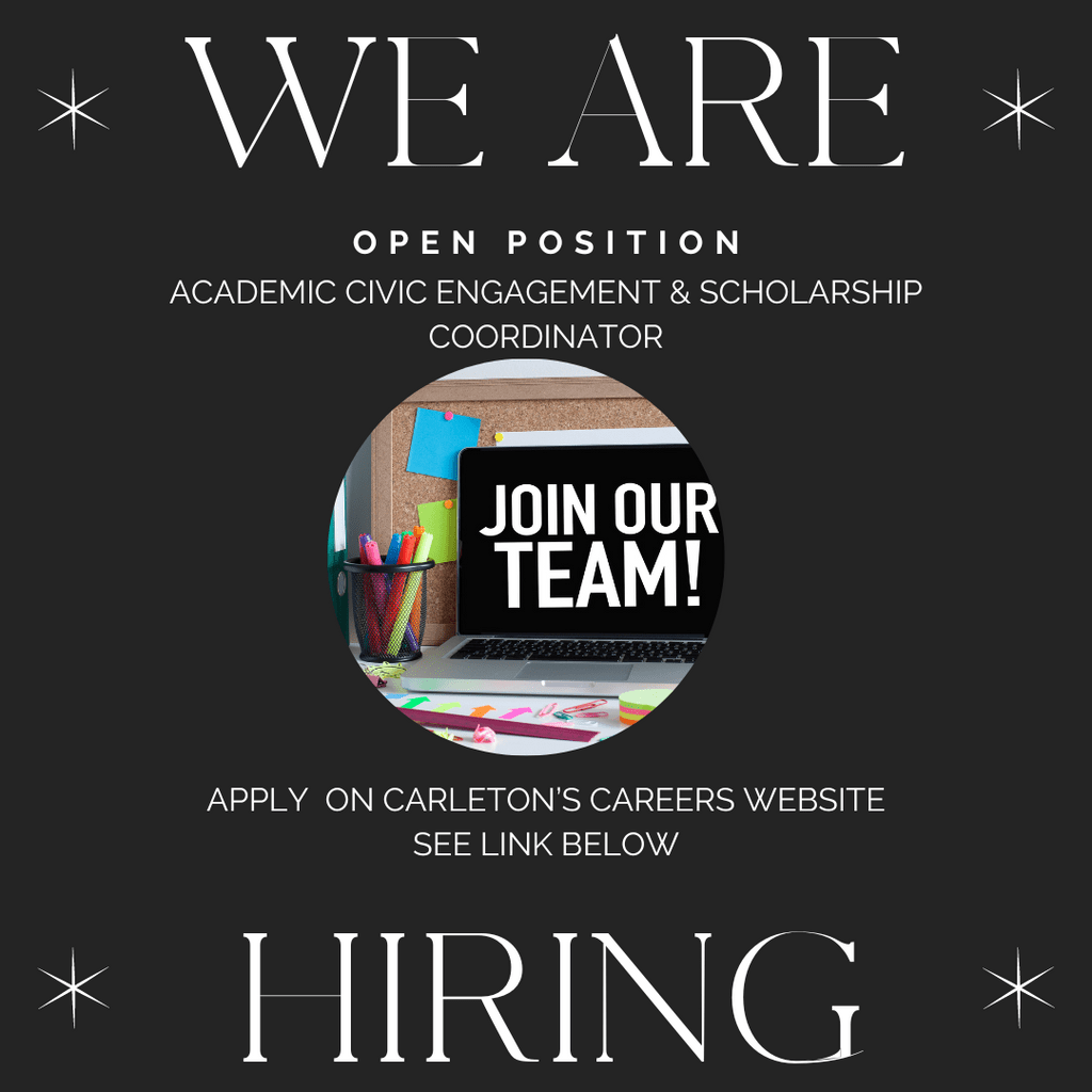 Academic Civic Engagement & Scholarship Coordinator Position now open ...