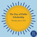 Sunshine - yellow sun announcing Day of Public Scholarship