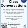 Community Conversation - Class Conversations