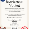 Community Conversations: Barriers to Voting