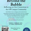 Community Conversations: Beyond the Bubble