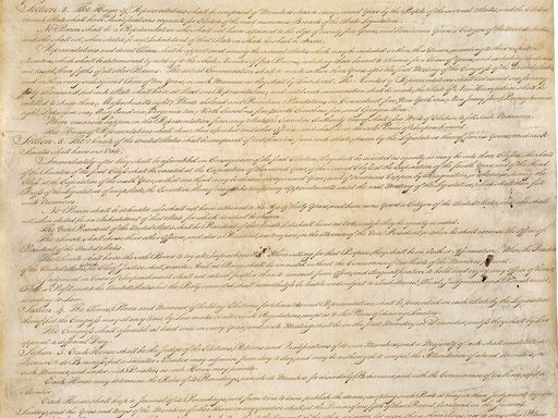 first page of the united states constitution