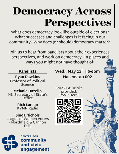 Democracy Across Perspectives flyer