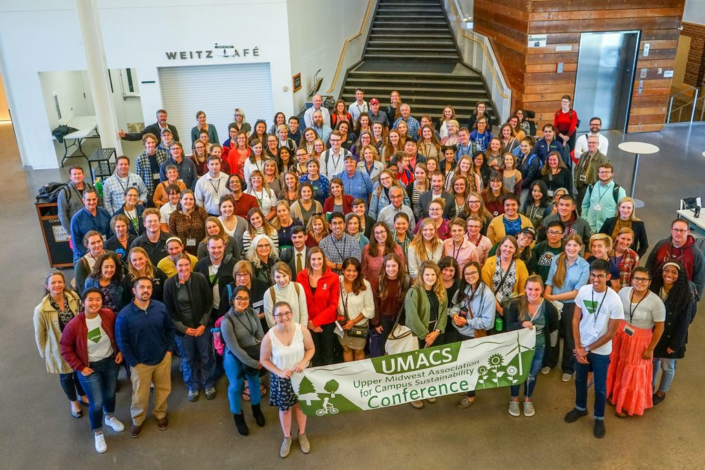 UMACS Conference attendees in the Weitz Center
