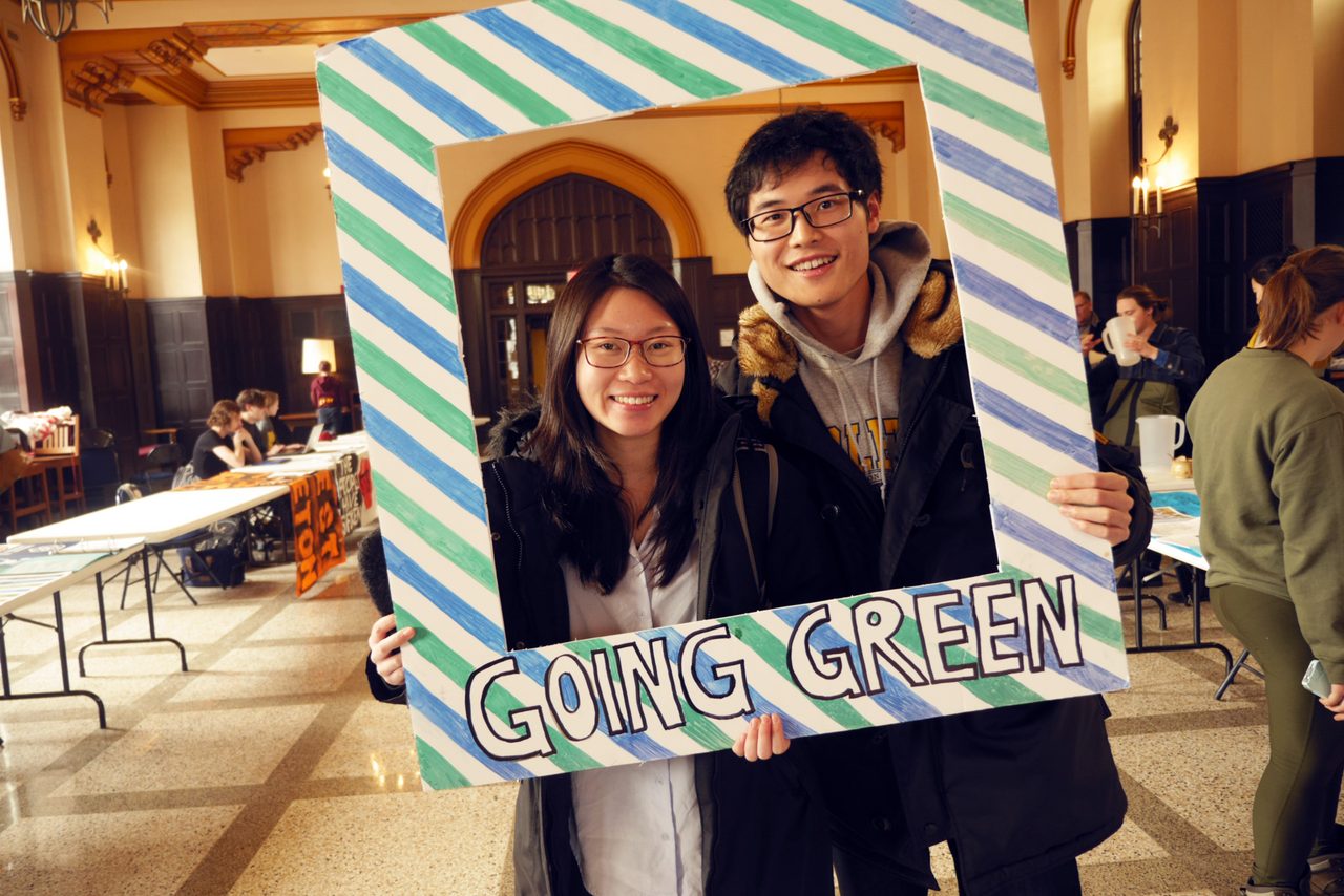 Students attending the 2019 Climate Action Week kickoff.