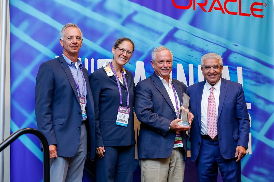 Carleton staff receive the 2019 Excellence in Sustainability Award from NACUBO.