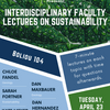 Interdisciplinary Faculty Lectures on Sustainability