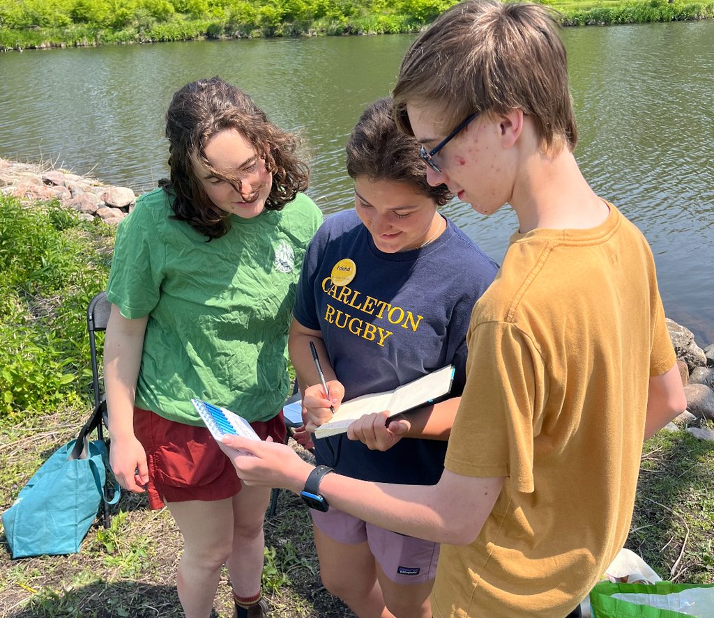Water sampling at Beaver Fest.