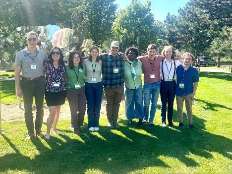 group photo of people outdoors