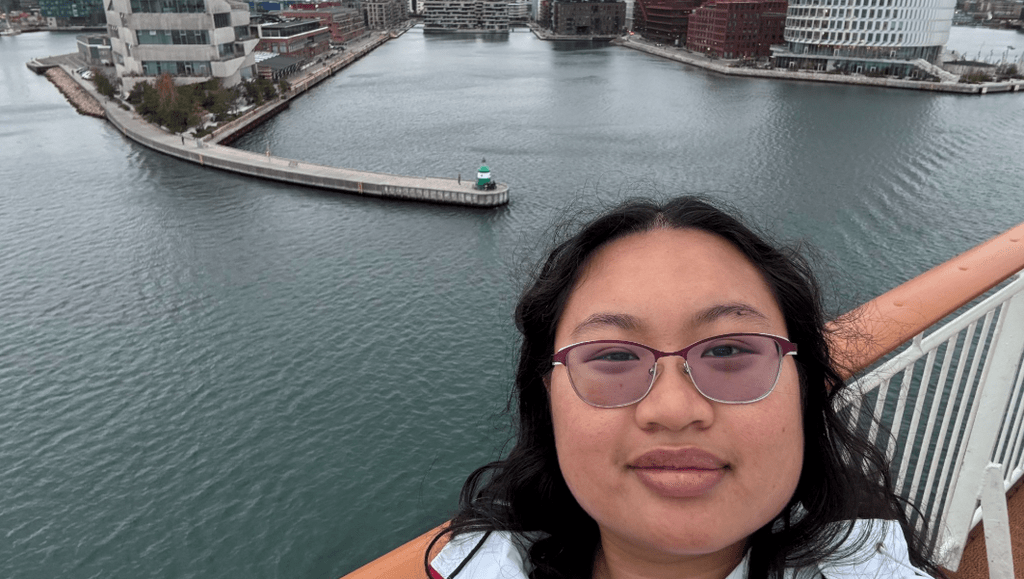 lyn chen boarding a ship