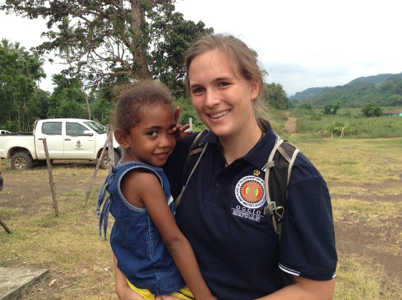 Peace Corps volunteer Grace Whitmore ‘14 in Vanuatu
