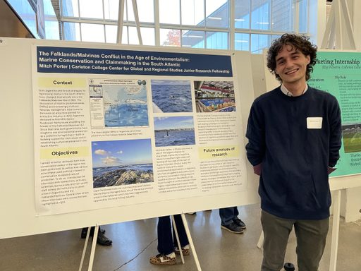Mitch with his Junior Fellowship poster