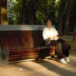 Person on bench