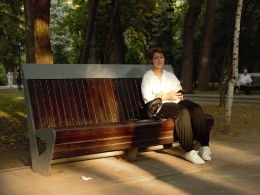 Person on bench