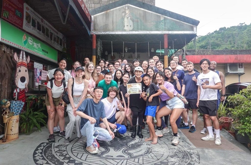 group photo abroad