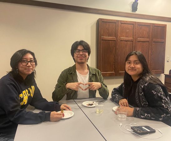 GWSS students posing for a photo at the spring '25 Strawberries & Chocolate Celebration.