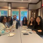GWSS students enjoying appetizers at the spring '25 Strawberries & Chocolate Celebration.