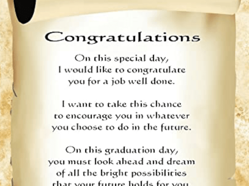 congratulations certificate