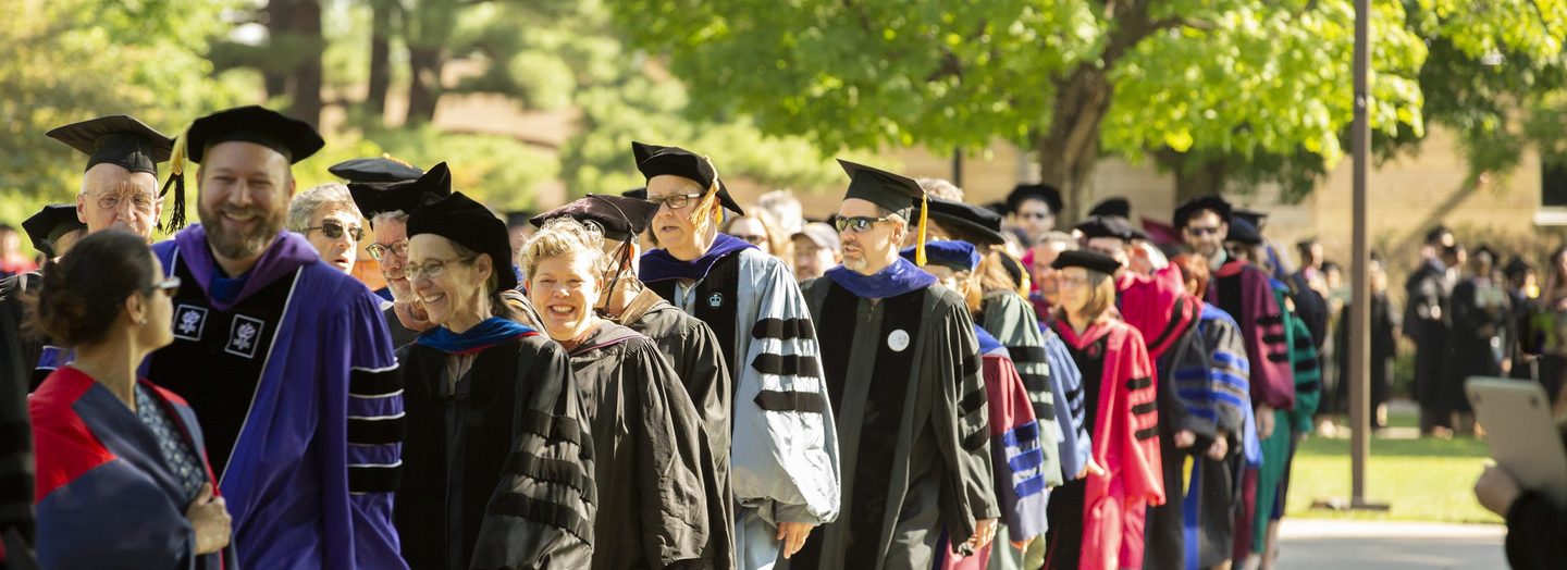 Faculty at Commencement
