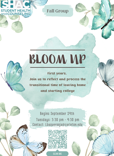 Bloom Up Therapy Group Poster